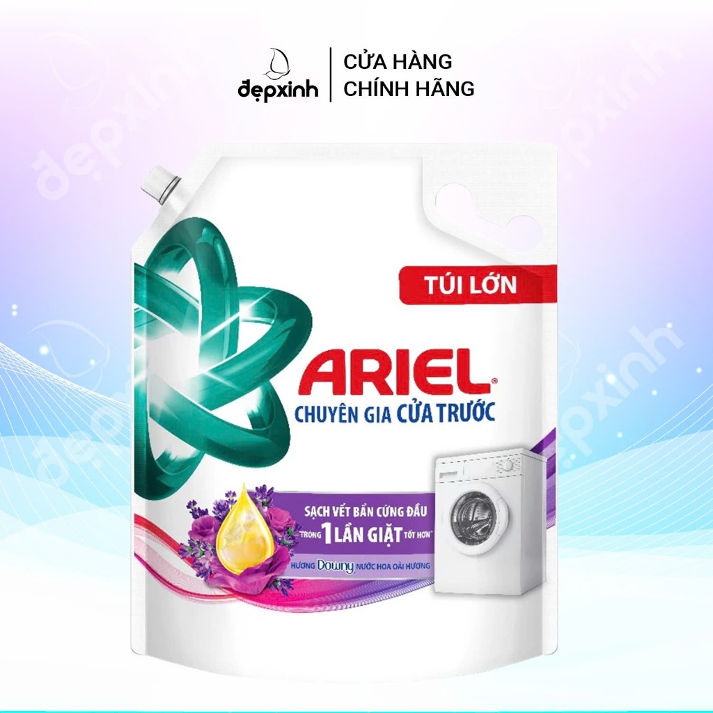 Nước giặt Ariel Matic Downy hương hoa oải hương Túi 3.7kg