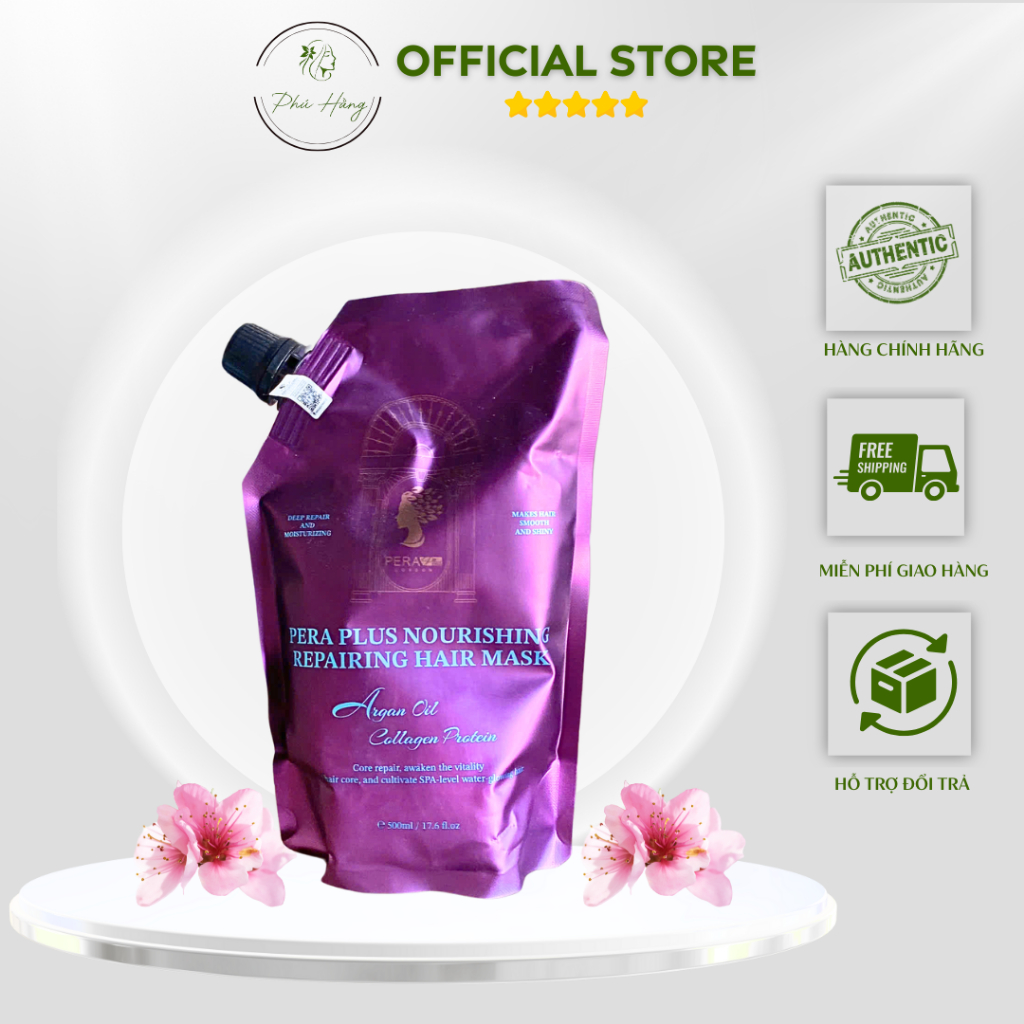 Hấp Tóc PERA COLLAGEN 500ML Hấp Dưỡng Tóc Phục Hồi Hư Tổn