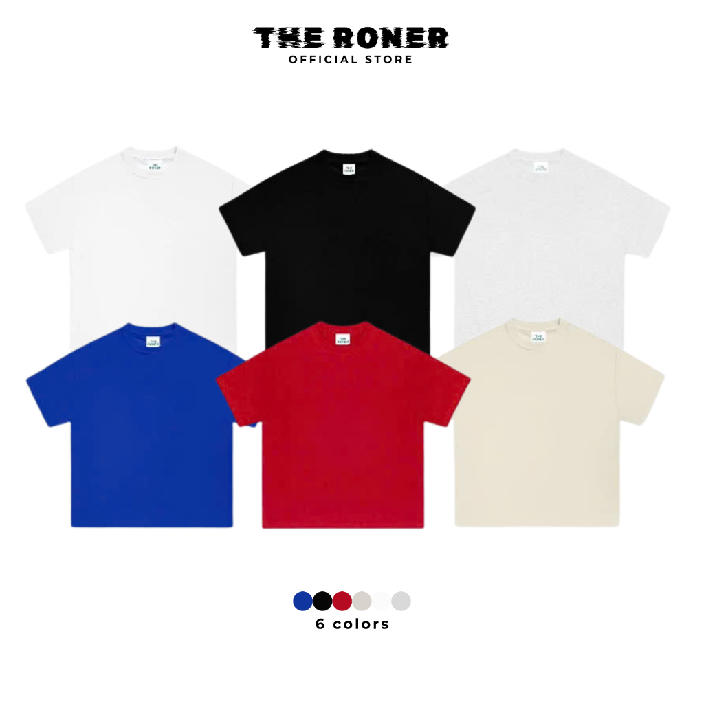 Áo thun trơn Boxy THE RONER 100% Cotton Local Brand Unisex
