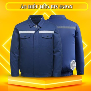 Áo điều hòa Nhật Bản pin Akita 90000mah, quạt áo điều hòa 9 cánh không chổi than làm mát cực nhanh