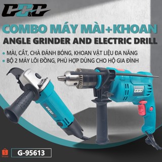   TẶNG VALI PHỤ KIỆN  Combo máy khoan+ mài góc máy khoan đầu 13ly 550w có chế độ đấm máy mài 750w phù hợp dùng gia đình 