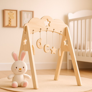 Kệ Chữ A Treo Đồ Chơi Cho Bé Gỗ An Toàn Đồ Chơi Cho Trẻ Sơ Sinh Treo Cũi Nôi Và Lục Lạc 