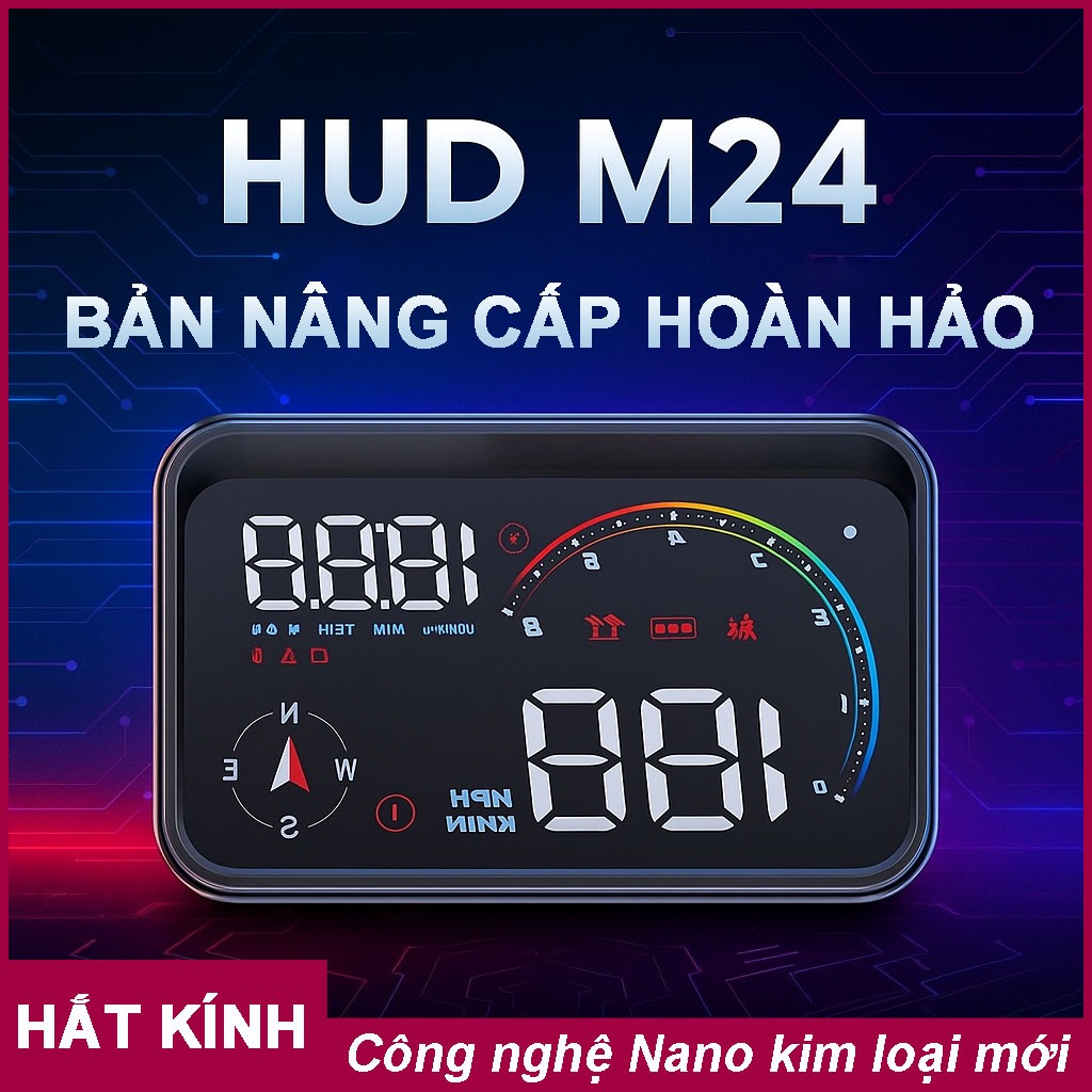 [NEW2026] HUD M24 hỗ trợ cảnh báo giao thông