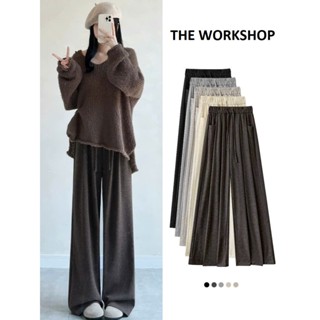  Quần suông ống rộng nữ chất vải len tăm lông thỏ co giãn che khuyết điểm QD34,quần dài nữ dáng suông mềm mại có bigsize 