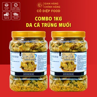  Da Cá trứng Muối Loại 1  Da Cá Hồi  - 1Kg 2 Hộp Lớn  Đầy Đủ Hồ Sơ Công Bố & Kiểm Nghiệm Sản Phẩm  