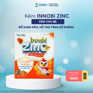  Kẽm Innobi ZinC - Men Sống Bạch Mai DG DOGIA Hộp 15 ống x 10ml ống 