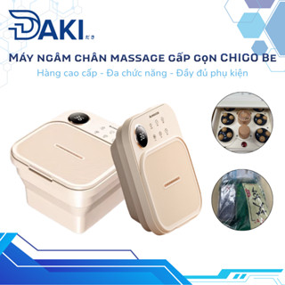 Máy ngâm chân massage gấp gọn CHIGO, Dụng cụ mát xa có sục khí và con lăn hỗ trợ thư giãn t.rị liệu