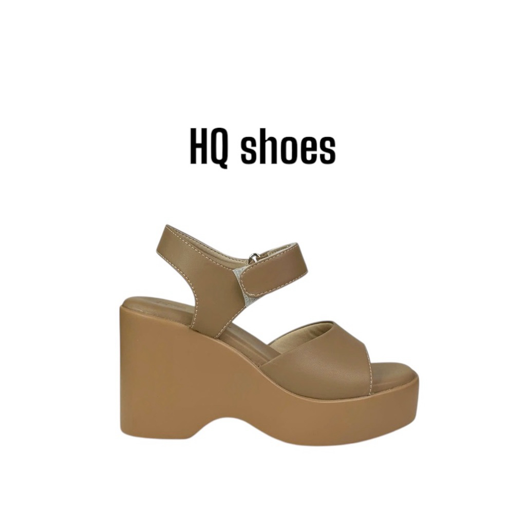 sandanl bánh mỳ da micro cao 9,5cm,đế siêu nhẹ,da êm mềm,HQ-2102 sandanl