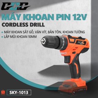   Chính hãng  Máy Khoan Pin MODEL SKY-1013 lực siết 25nm 2 pin 5cell. Có thể khoan tường. Tặng sạc hộp phụ kiện 