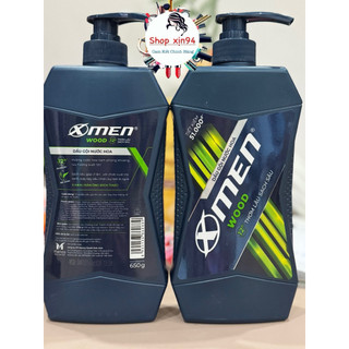 Dầu gội nước hoa XMEN WOOD Mùi hương nam tính, 2x sạch sâu và lưu hương 12h 650g