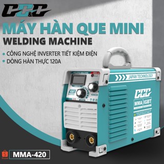  Máy hàn điện tử chính hãng MMA420 hàn kéo que 1.6 - 2.5 | Hàn được que inox 