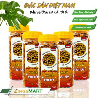[Siêu tiết kiệm] Combo 5 đậu phộng da cá tỏi ớt - Thương hiệu TRƯỜNG TÂN - Hũ 260g - Kingsmart