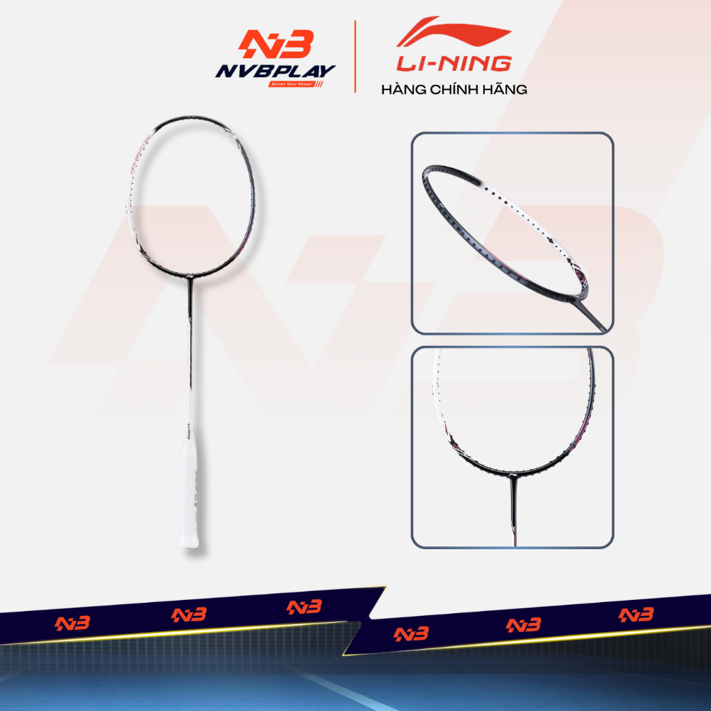 [CHÍNH HÃNG] Vợt Cầu Lông LiNing Halbertec 2000 - White Gray (Chưa Căng Dây)