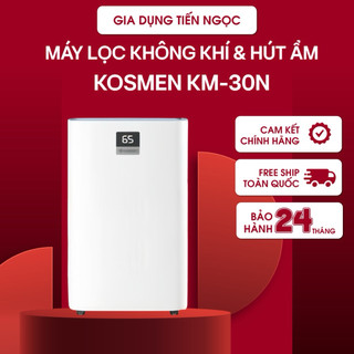  Máy Lọc Không Khí Và Hút Ẩm Kosmen KM-30N Lọc Chuyên Sâu Kết Nối Wifi Bằng App - Hàng Chính Hãng 