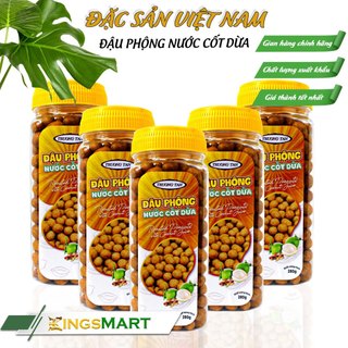 [Siêu tiết kiệm] Combo 5 đậu phộng da cá nước cốt dừa - Thương hiệu TRƯỜNG TÂN - Hũ 280g - Kingsmart
