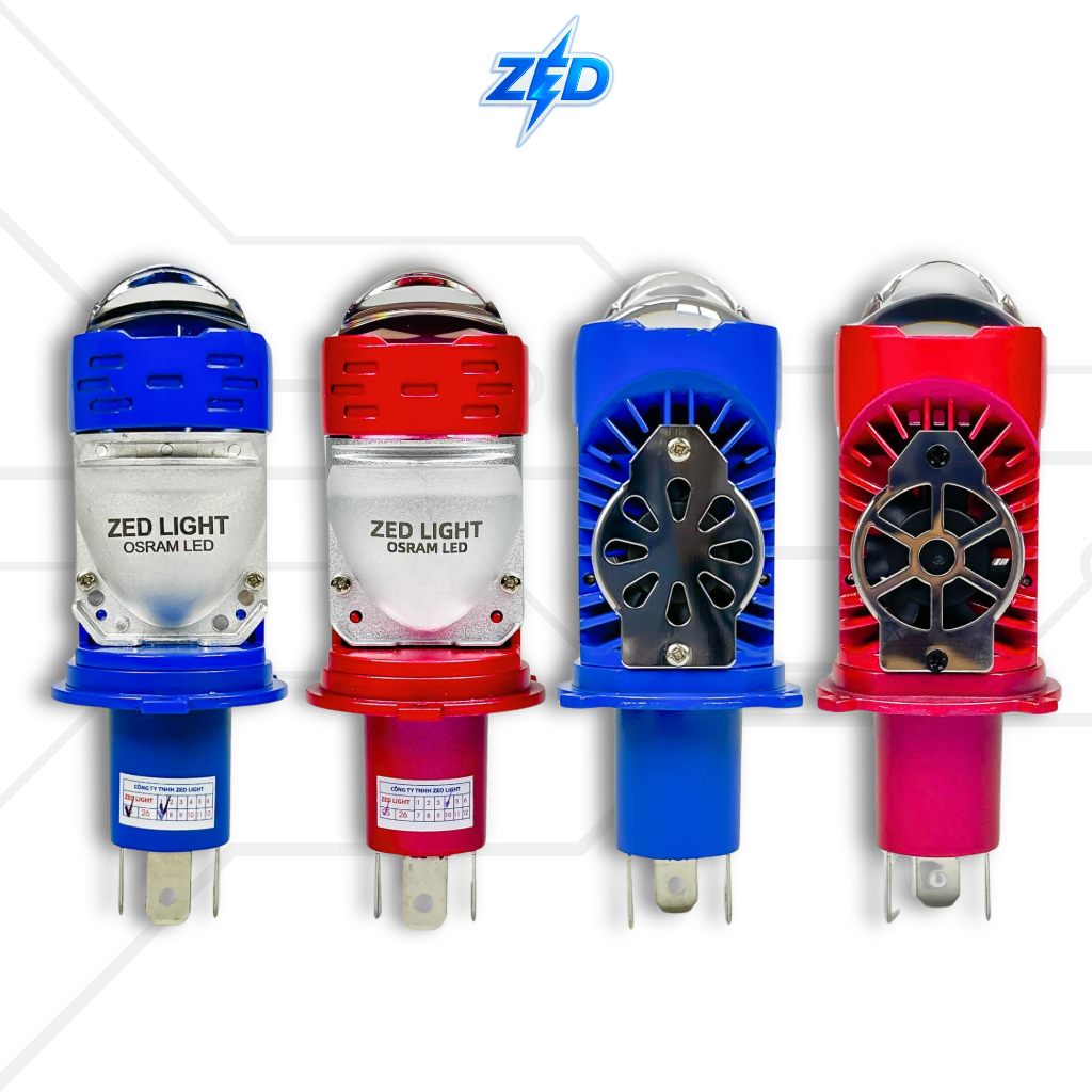 Đèn Pha LED Bi Cầu V30 Ultra ZEDLIGHT - 65W Trợ Pha Laser Chuyên Lắp Oto, Xe Máy - Bảo Hành 2 Năm
