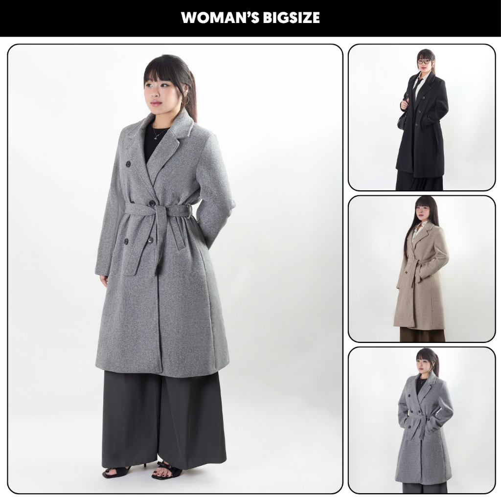 Măng tô dáng dài Bigsize nữ sang chảnh beauty Áo khoác nữ phong cách Hàn Quốc form basic dễ mix đồ k