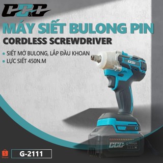   SIÊU KHỎE  Máy siết bulong pin GGG model G-2111 lực siết khủng 430nm Không chổi than 