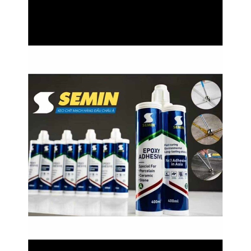 Keo chít mạch (keo chà ron)epoxy 2 thành phần Semin