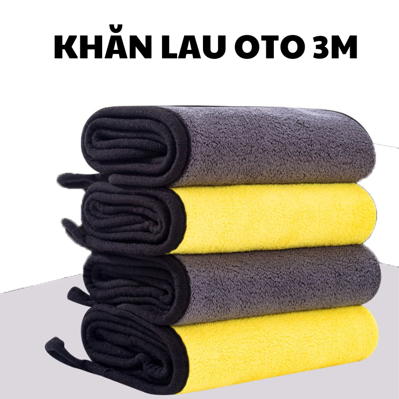 [❌GIÁ SỈ❌] Khăn lau xe microfiber 3m cao cấp không rụng lông, khăn lau ô tô, xe hơi, xe máy siêu thấ