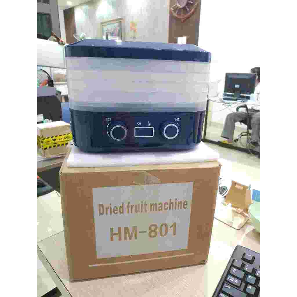 ( Ảnh chuẩn) Máy Sấy Hoa Quả, Thực Phẩm 5 Tầng Hongmei HM-801 Sấy Khô, Sấy Dẻo Tiện Lợi Có Chế Độ Hẹn Giờ - Có Bảo hành
