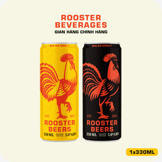 (Quà tặng) Bia thủ công | Rooster Beers (Bia Gà) 1 Lon x 330ml - Nồng độ cồn từ 4.8%
