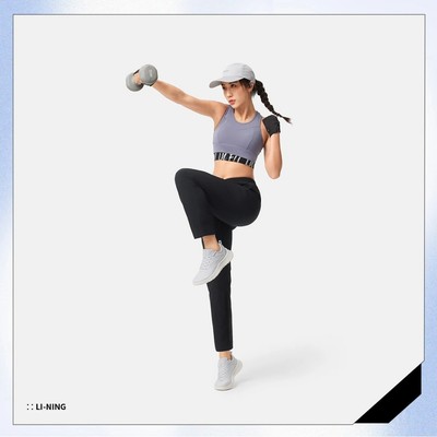 Quần Gió Ống Suông Thể Thao Nữ Li-Ning Tập luyện/Training AYKV096-1V