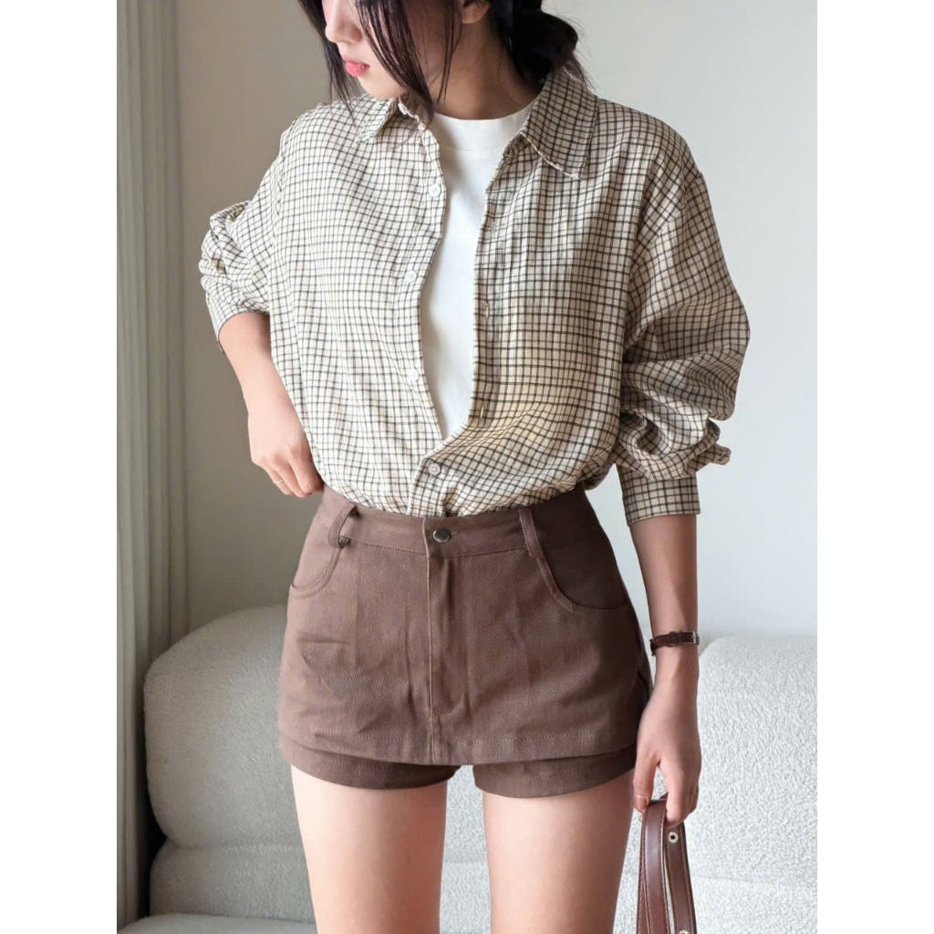 Quần Váy Kaki Chất Vải Jean Dày Dặn Dáng Ngắn Miho House | BigBuy360 - bigbuy360.vn