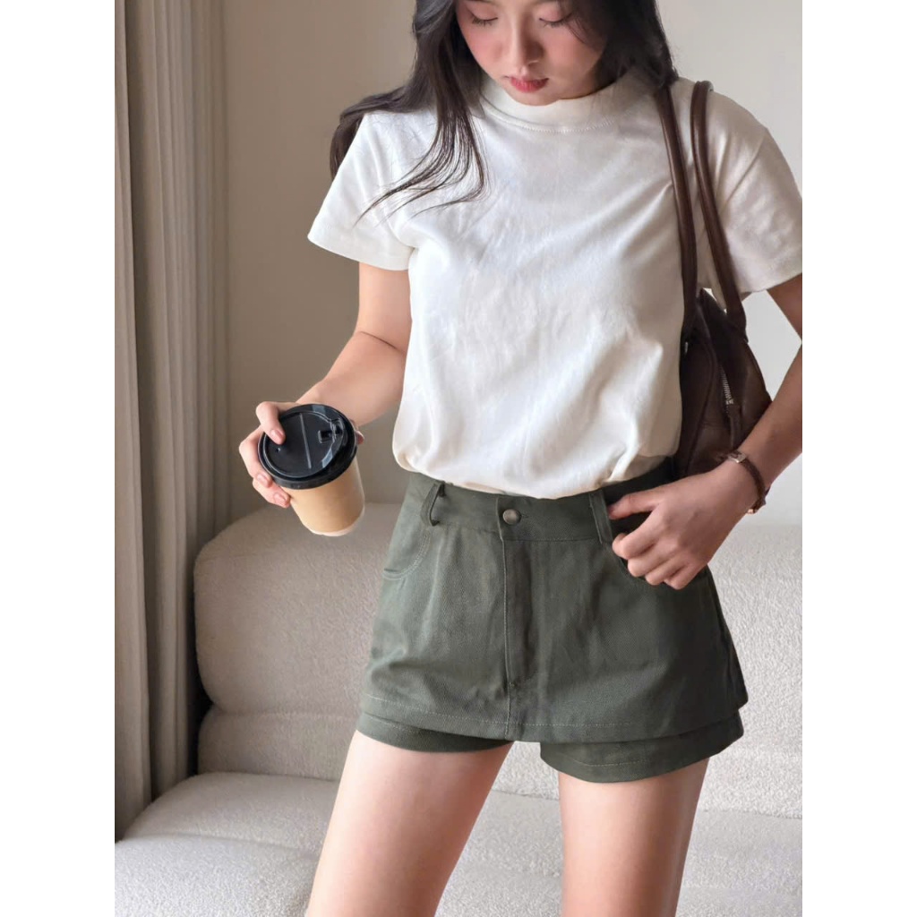 Quần Váy Kaki Chất Vải Jean Dày Dặn Dáng Ngắn Miho House | BigBuy360 - bigbuy360.vn