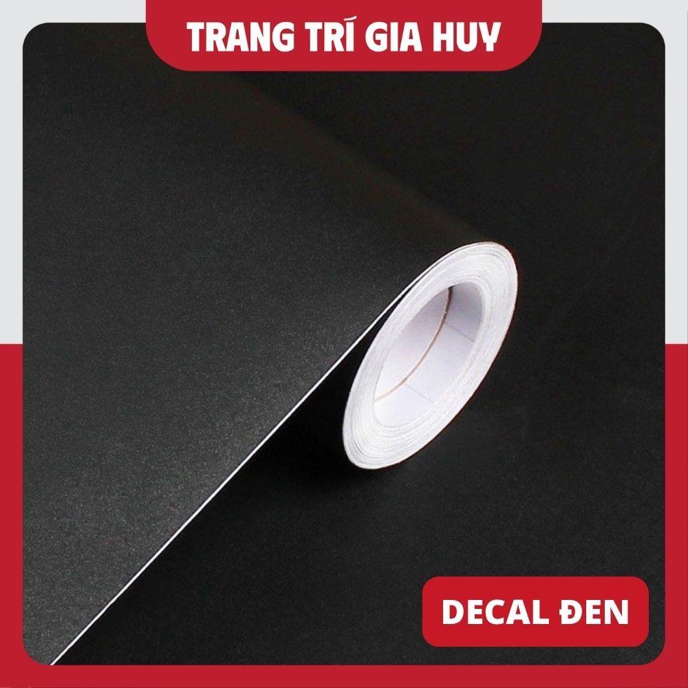 Giấy decal đen nhám đen bóng dán kính, Decal dán bể cá nội thất cản sáng tự dán khổ 1m2