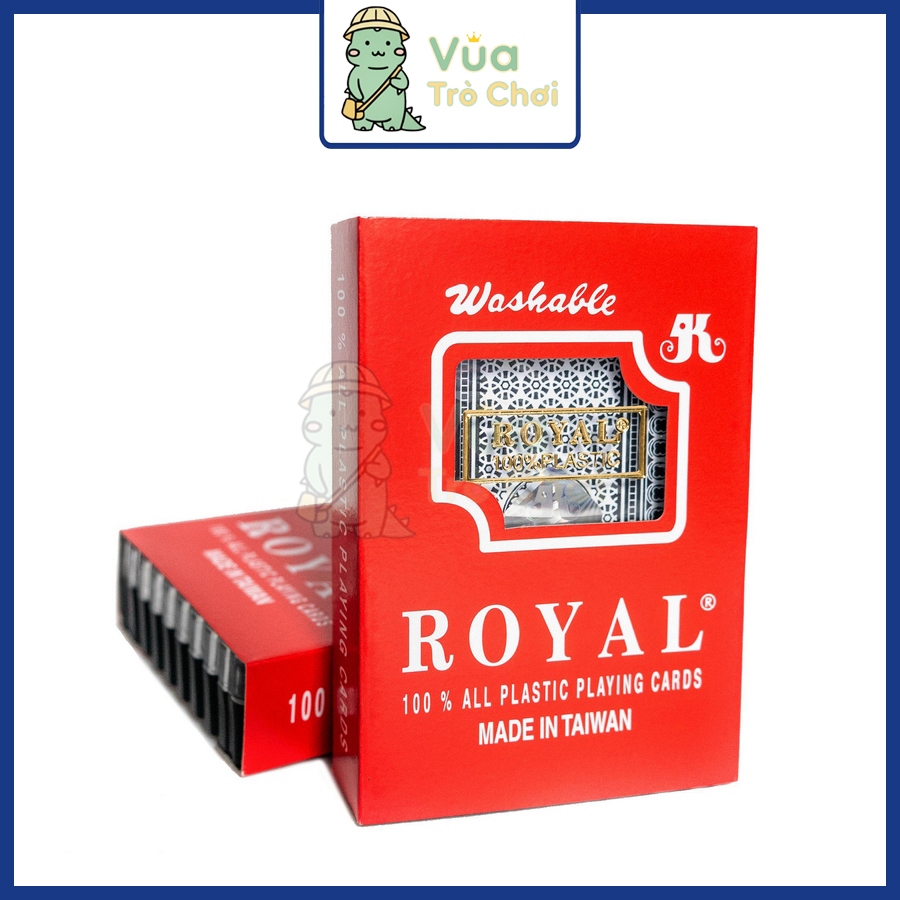 [Loại Tốt] Bài Tây Royal Đài Loan Loại Cao Cấp Chống Nước 100% Bài Poker Nhựa PVC Plastic Bẻ Cong