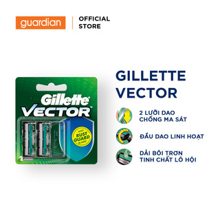 Lưỡi Dao Cạo Râu Gillette Vector - Hộp 2 Lưỡi