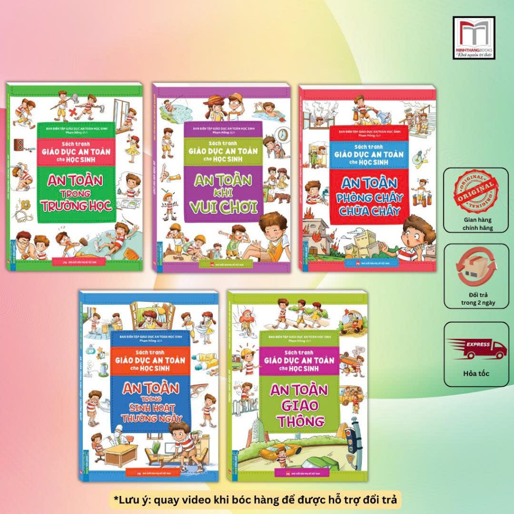 Combo 5 cuốn - Sách Tranh An Toàn Cho Học Sinh