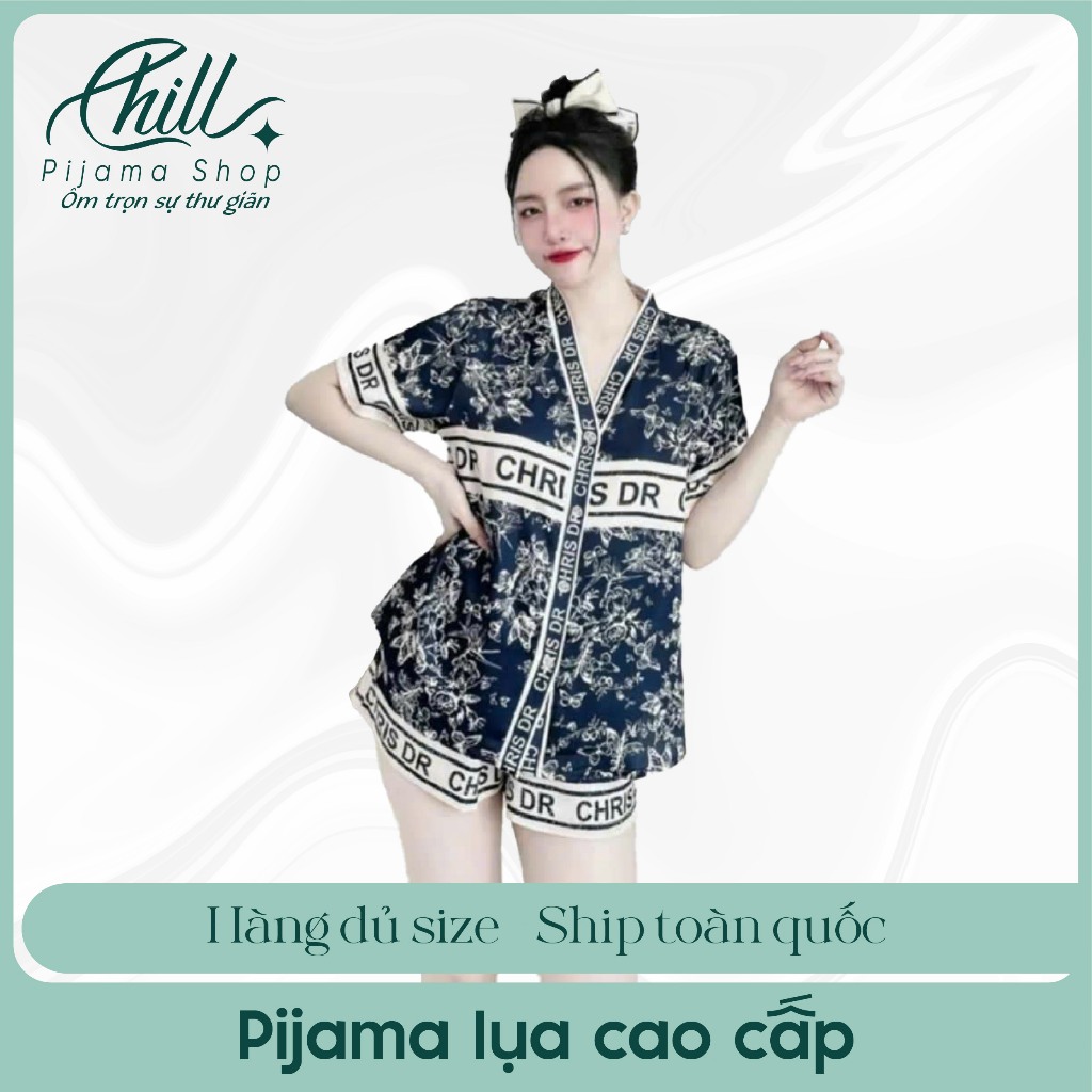 [Chill Pijama] Bộ Đồ Pijama Mặc Ở Nhà Nữ Chất Lụa Latin Siêu Mềm Mịn Thoáng Mát In 5D Bền Đẹp