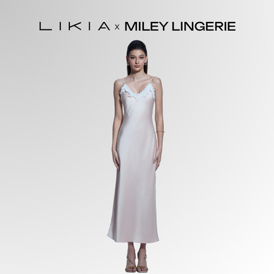 Đầm Dài Lụa Satin Likia Seris – Thiết Kế Nữ Tính- Thanh Lịch, LIKIA x Miley Lingerie