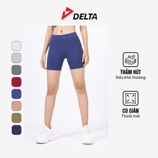 DELTA R20 Quần Legging Nữ Dáng Lửng Chất Visco Rayon Co Giãn Thoáng Mát Mặc Thể Thao RLE002W