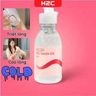  Gel lạnh H2C Gentlesilk hỗ trợ triệt lông cạo lông siêu âm trong suốt không nhờn rít 
