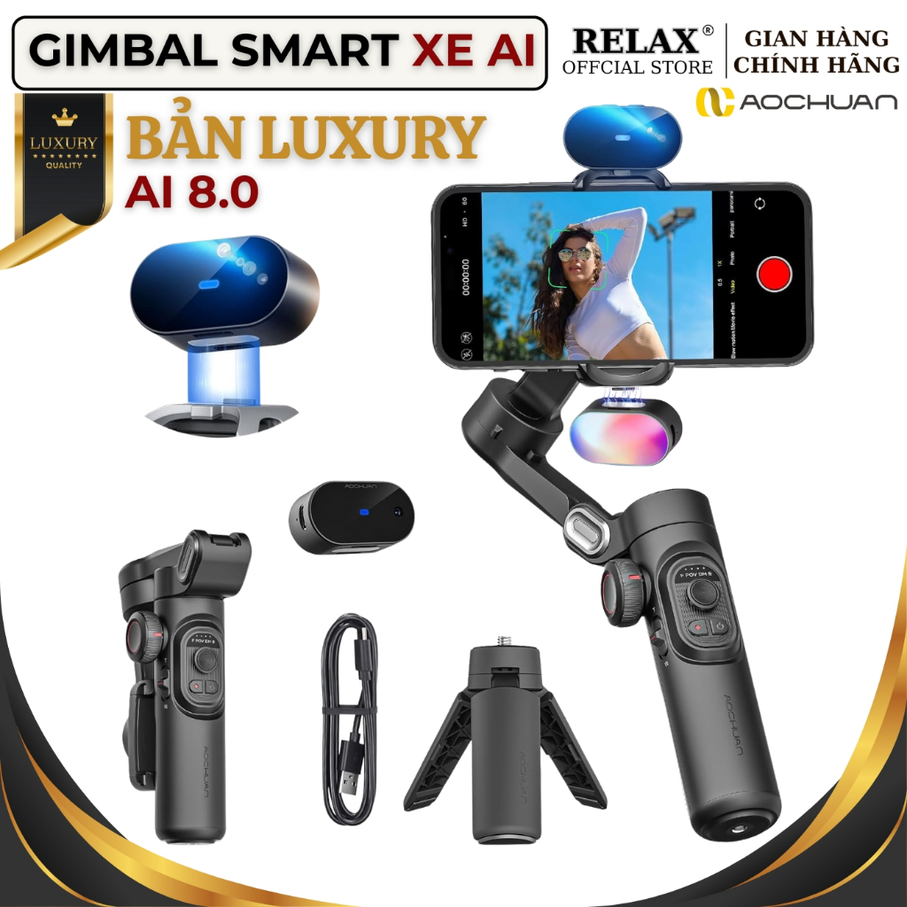 Gậy quay video chống rung Smart XE - AI bản Luxury