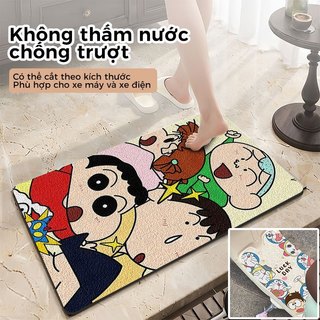 Thảm Lót Chân chống nước Chống Trượt Cho Xe Máy/Xe Đạp Điện Yadea có thể cắt được Phòng tắm thảm chùi chân Thảm trải sàn