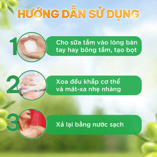 [TÚI REFILL TIẾT KIỆM 90K] Sữa Tắm Dưỡng Da Ôliv Dưỡng Ẩm 800ml