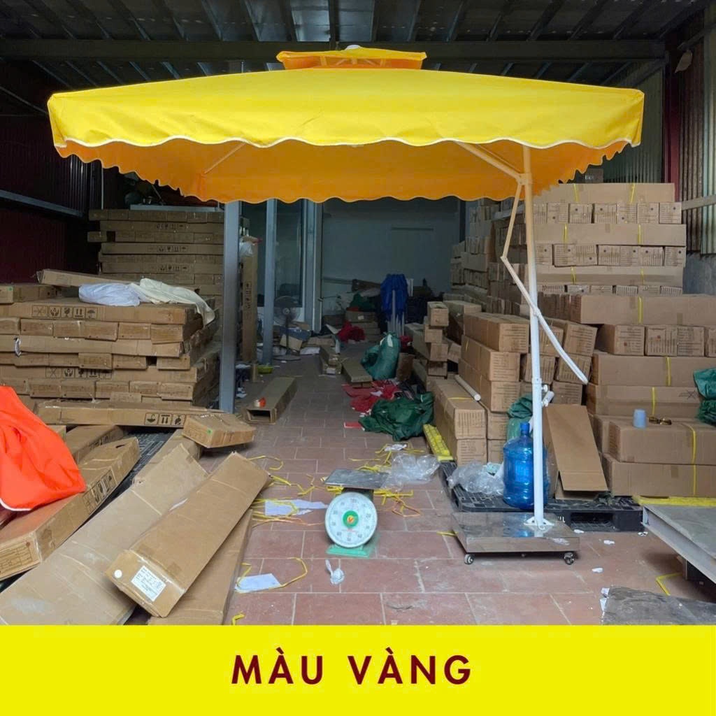 Dù vuông 2,5m sử dụng ngoài trời cafe, sân vườn [HÀNG LẠI 1]. Ô Chắc Chắn, Rẻ