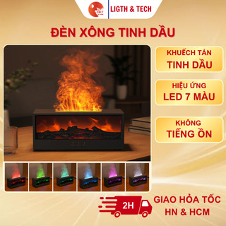  Đèn xông tinh dầu ngọn lửa THT SHOP Đèn LED RGB   đèn ngủ đèn decor trang trí phòng khách phòng ngủ tạo ẩm 