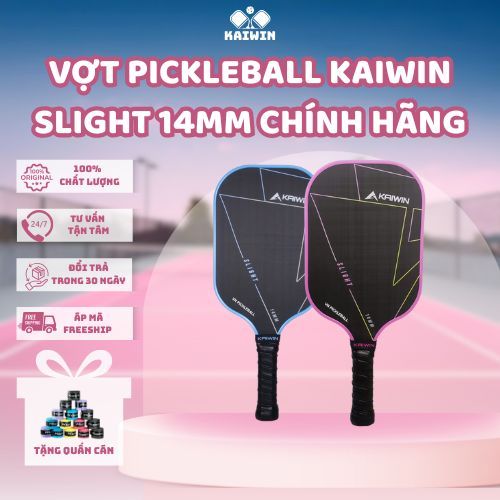 Vợt Pickleball Kaiwin Slight T700 14mm – Carbon T700, Lõi PP Tổ Ong, Kiểm Soát Chuẩn Xác, Chính Hãng