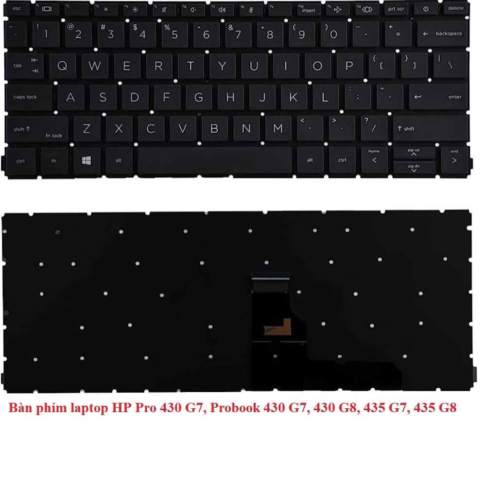 Bàn phím laptop HP Pro 430 G7, Probook 430 G7, 430 G8, 435 G7, 435 G8 Chuẩn US New 100% Bảo Hành 12 