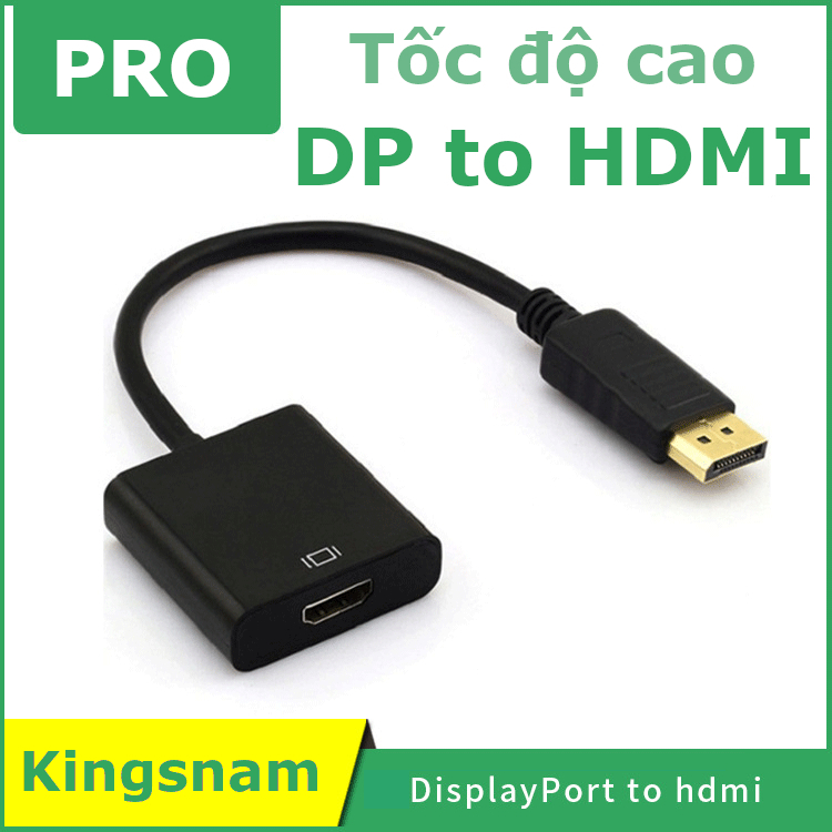 Cáp Chuyển Đổi DisplayPort DP Sang HDMI VGA DP Full HD – Cable DisplayPort Cho Laptop Ra Màn Hình DP to DP