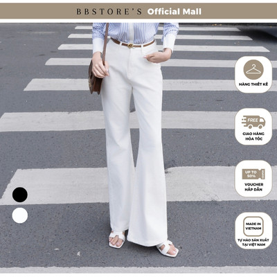 BBSTORE'S Quần Jean Ống Loe Dáng Ôm Dài Dạo Phố - Q4559V