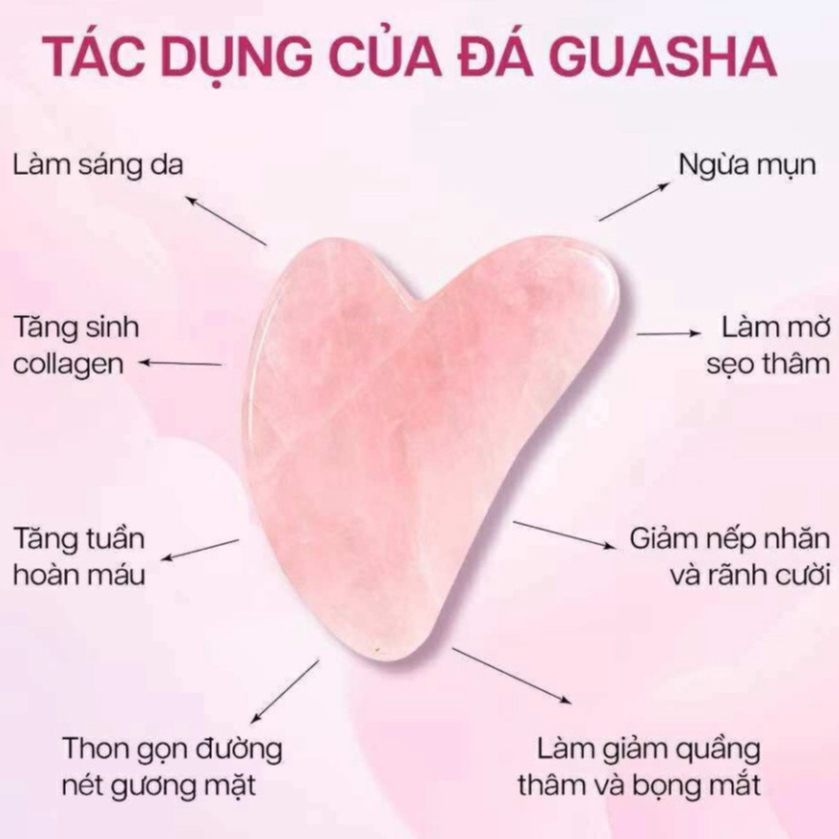 [Đá Chuẩn Tự Nhiên Quảng Châu] Guasha Mát Xa Mặt, Đá Guasha Giúp Thon Gọn Nâng Cơ Trẻ Hóa Làn Da