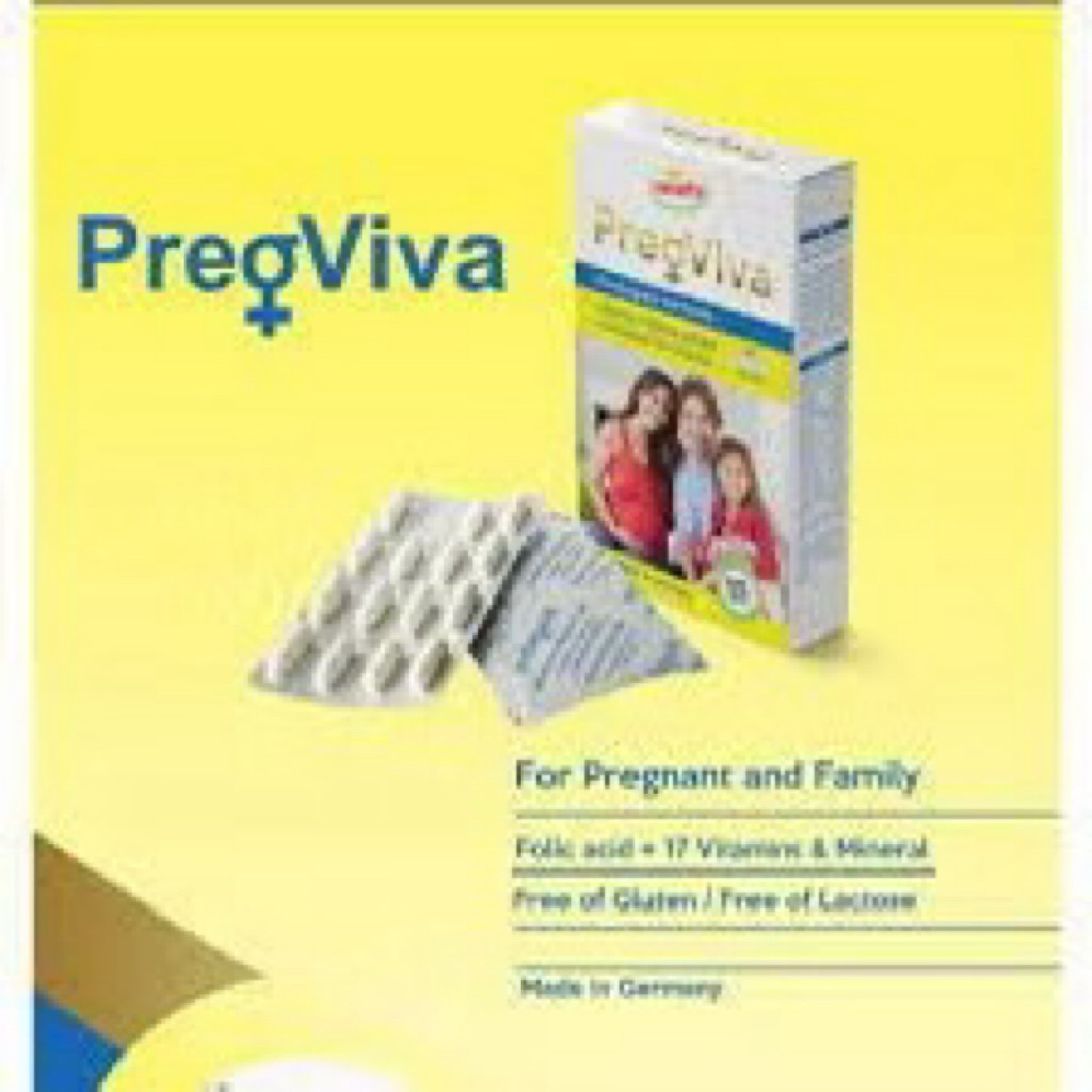 Vitamin tổng hợp của Đức Pregviva bổ sung Vitamin khoáng chất cho phụ nữ mang thai - Acid folic + 17