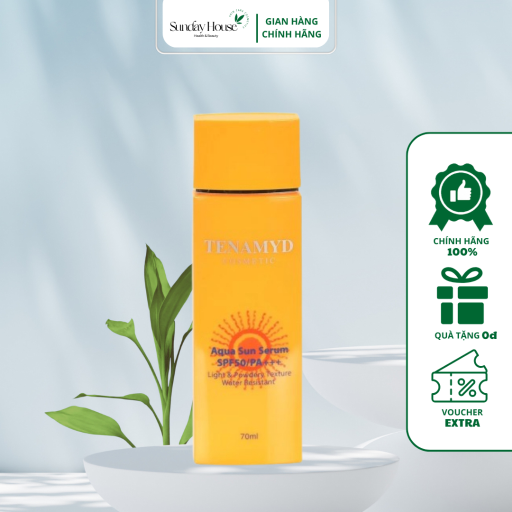 Tinh Chất Chống Nắng Dạng Nước Tenamyd Aqua Sun Serum50 PA+++ Sunday House Kem Chống Nắng Nâng Tone 