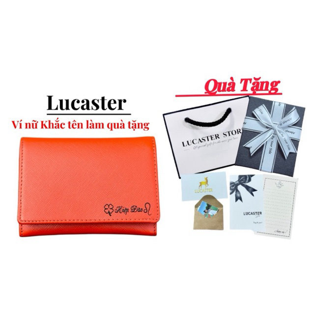 Ví Nữ Khắc Tên Da Bò Thật – Thiết Kế Hàn Quốc Thời Trang, Bảo Hành 12 Tháng
